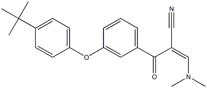  (Z)-2-{3-[4-(tert-butyl)phenoxy]benzoyl}-3-(dimethylamino)-2-propenenitrile