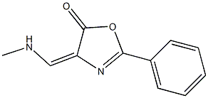 4-[(methylamino)methylidene]-2-phenyl-4,5-dihydro-1,3-oxazol-5-one Struktur