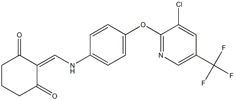 2-[(4-{[3-chloro-5-(trifluoromethyl)-2-pyridinyl]oxy}anilino)methylene]-1,3-cyclohexanedione