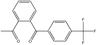 1-{2-[4-(trifluoromethyl)benzoyl]phenyl}ethan-1-one 结构式