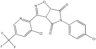 5-(4-chlorophenyl)-3-[3-chloro-5-(trifluoromethyl)-2-pyridinyl]-3aH-pyrrolo[3,4-d]isoxazole-4,6(5H,6aH)-dione|