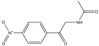 N1-[2-(4-nitrophenyl)-2-oxoethyl]acetamide Struktur