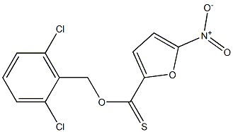 2,6-dichlorobenzyl 5-nitrofuran-2-carbothioate 化学構造式