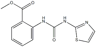 methyl 2-{[(1,3-thiazol-2-ylamino)carbonyl]amino}benzenecarboxylate Structure
