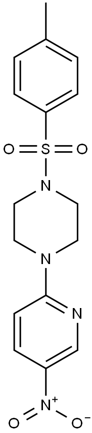 1-[(4-methylphenyl)sulfonyl]-4-(5-nitro-2-pyridyl)piperazine Structure