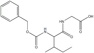 2-[(2-{[(benzyloxy)carbonyl]amino}-3-methylpentanoyl)amino]acetic acid 结构式