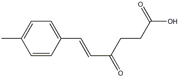 (E)-6-(4-methylphenyl)-4-oxo-5-hexenoic acid 结构式