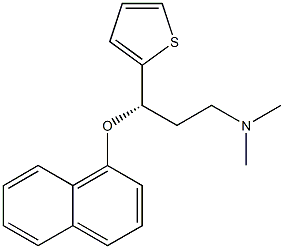 (S)-N,N-dimethyl-gamma-(1-naphthalenyloxy)-2-thiophenepropanamine,,结构式
