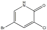 5-BROMO-3-CHLOROPYRIDIN-2(1H)-ONE 化学構造式