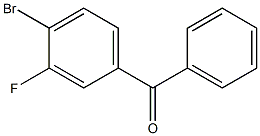 (4-bromo-3-fluorophenyl)(phenyl)methanone Structure