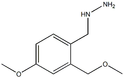 (4-methoxy-2-(methoxymethyl)benzyl)hydrazine Structure