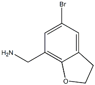 (5-bromo-2,3-dihydrobenzofuran-7-yl)methanamine,,结构式