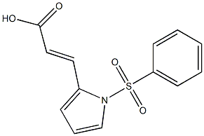  (E)-3-(1-(phenylsulfonyl)-1H-pyrrol-2-yl)acrylic acid