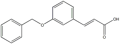 (E)-3-(3-(benzyloxy)phenyl)acrylic acid 化学構造式