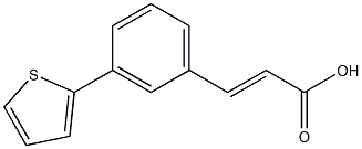 (E)-3-(3-(thiophen-2-yl)phenyl)acrylic acid Structure