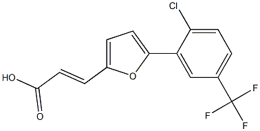 (E)-3-(5-(2-chloro-5-(trifluoromethyl)phenyl)furan-2-yl)acrylic acid|