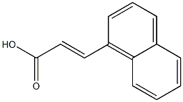 (E)-3-(naphthalen-1-yl)acrylic acid,,结构式