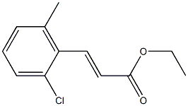 (E)-ethyl 3-(2-chloro-6-methylphenyl)acrylate Struktur