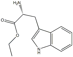 (R)-ethyl 2-amino-3-(1H-indol-3-yl)propanoate,,结构式