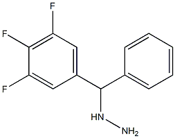 1-((3,4,5-trifluorophenyl)(phenyl)methyl)hydrazine Structure