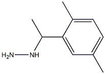 1-(1-(2,5-dimethylphenyl)ethyl)hydrazine Structure