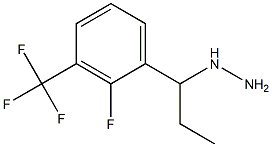 1-(1-(2-fluoro-3-(trifluoromethyl)phenyl)propyl)hydrazine Struktur