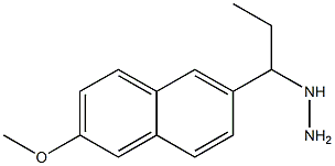 1-(1-(2-methoxynaphthalen-6-yl)propyl)hydrazine Structure