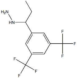 1-(1-(3,5-bis(trifluoromethyl)phenyl)propyl)hydrazine Structure