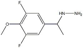 1-(1-(3,5-difluoro-4-methoxyphenyl)ethyl)hydrazine Structure