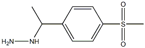 1-(1-(4-(methylsulfonyl)phenyl)ethyl)hydrazine Structure