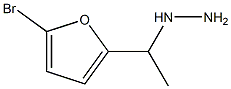 1-(1-(5-bromofuran-2-yl)ethyl)hydrazine Structure
