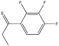 1-(2,3,4-trifluorophenyl)propane-1-thione,,结构式