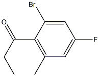 1-(2-bromo-4-fluoro-6-methylphenyl)propan-1-one