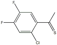 1-(2-chloro-4,5-difluorophenyl)ethanethione Struktur