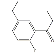 1-(2-fluoro-5-isopropylphenyl)propan-1-one Struktur