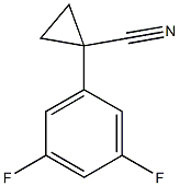 1-(3,5-difluorophenyl)cyclopropanecarbonitrile 结构式