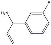 1-(3-fluorophenyl)prop-2-en-1-amine,,结构式