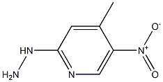 1-(4-methyl-5-nitropyridin-2-yl)hydrazine Struktur