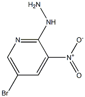 1-(5-bromo-3-nitropyridin-2-yl)hydrazine 化学構造式