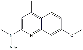 1-(7-methoxy-4-methylquinolin-2-yl)-1-methylhydrazine Structure