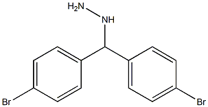 1-(bis(4-bromophenyl)methyl)hydrazine,,结构式