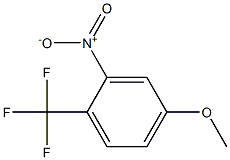 1-(trifluoromethyl)-4-methoxy-2-nitrobenzene 化学構造式