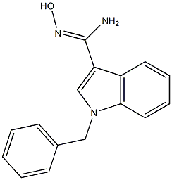 1-benzyl-N'-hydroxy-1H-indole-3-carboximidamide Struktur