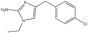 1-ethyl-4-(4-chlorobenzyl)-1H-imidazol-2-amine Struktur