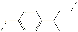 1-methoxy-4-(pentan-2-yl)benzene 化学構造式