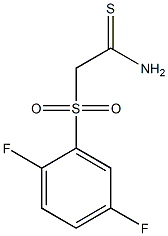 2-(2,5-difluorophenylsulfonyl)ethanethioamide,,结构式