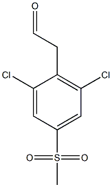 2-(2,6-dichloro-4-(methylsulfonyl)phenyl)acetaldehyde Structure