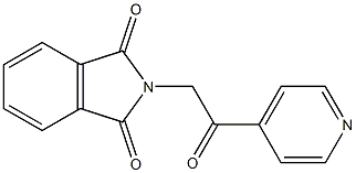 2-(2-oxo-2-(pyridin-4-yl)ethyl)isoindoline-1,3-dione 结构式