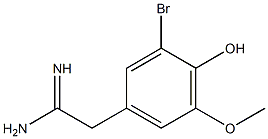 2-(3-bromo-4-hydroxy-5-methoxyphenyl)acetamidine Structure