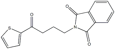 2-(4-oxo-4-(thiophen-2-yl)butyl)isoindoline-1,3-dione 结构式